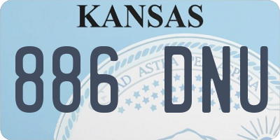 KS license plate 886DNU