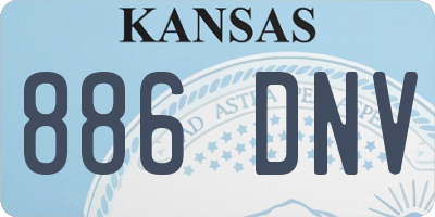 KS license plate 886DNV