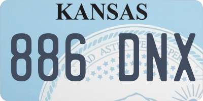 KS license plate 886DNX