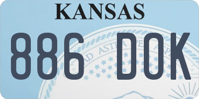 KS license plate 886DOK