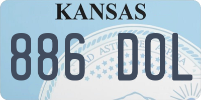 KS license plate 886DOL