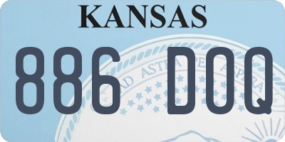 KS license plate 886DOQ