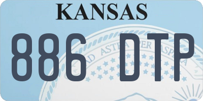 KS license plate 886DTP