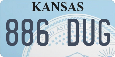 KS license plate 886DUG