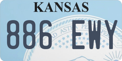 KS license plate 886EWY