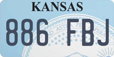 KS license plate 886FBJ