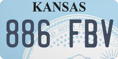 KS license plate 886FBV