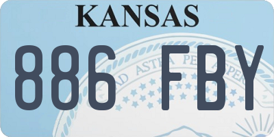 KS license plate 886FBY