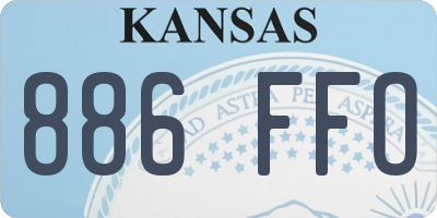 KS license plate 886FFO