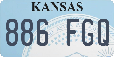 KS license plate 886FGQ
