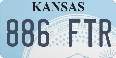 KS license plate 886FTR
