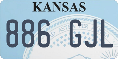 KS license plate 886GJL