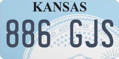KS license plate 886GJS