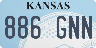 KS license plate 886GNN
