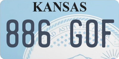 KS license plate 886GOF
