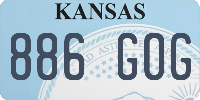 KS license plate 886GOG