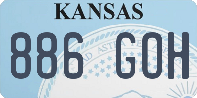 KS license plate 886GOH