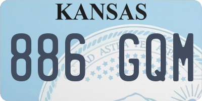 KS license plate 886GQM