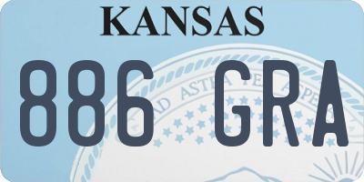 KS license plate 886GRA