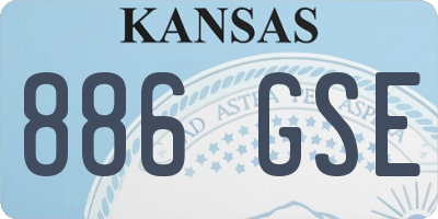 KS license plate 886GSE