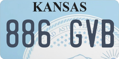 KS license plate 886GVB