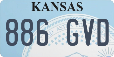 KS license plate 886GVD