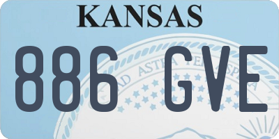 KS license plate 886GVE