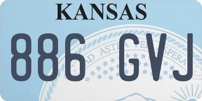 KS license plate 886GVJ