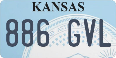KS license plate 886GVL