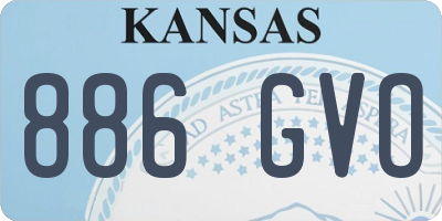 KS license plate 886GVO