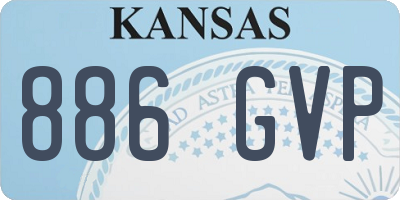 KS license plate 886GVP