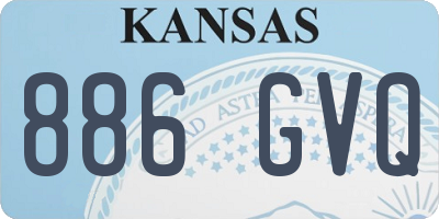 KS license plate 886GVQ