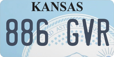 KS license plate 886GVR