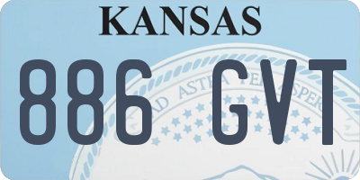 KS license plate 886GVT