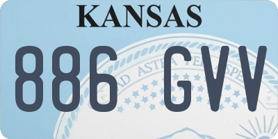KS license plate 886GVV