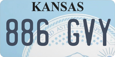 KS license plate 886GVY