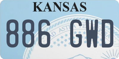 KS license plate 886GWD