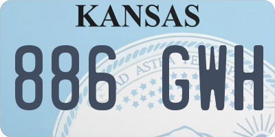 KS license plate 886GWH