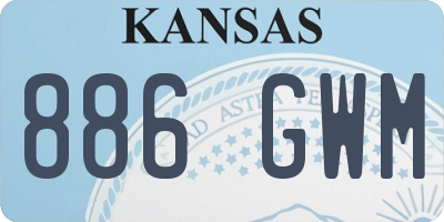KS license plate 886GWM