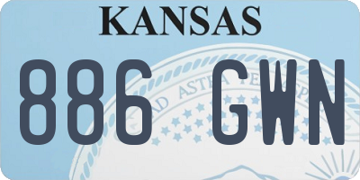 KS license plate 886GWN