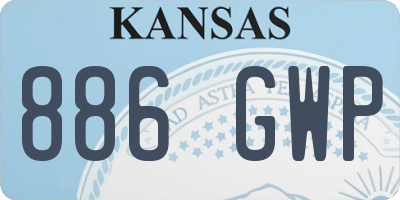KS license plate 886GWP