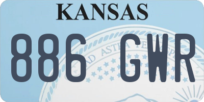 KS license plate 886GWR