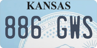 KS license plate 886GWS
