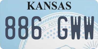 KS license plate 886GWW