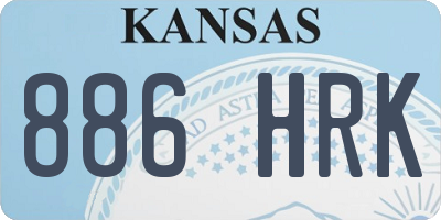 KS license plate 886HRK