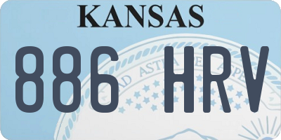 KS license plate 886HRV