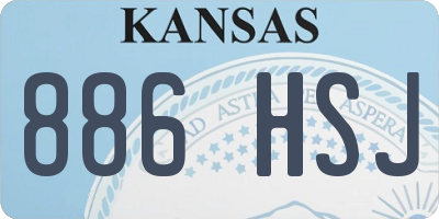 KS license plate 886HSJ