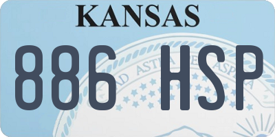 KS license plate 886HSP
