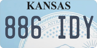 KS license plate 886IDY