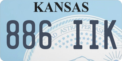 KS license plate 886IIK